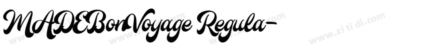 MADEBonVoyage Regula字体转换